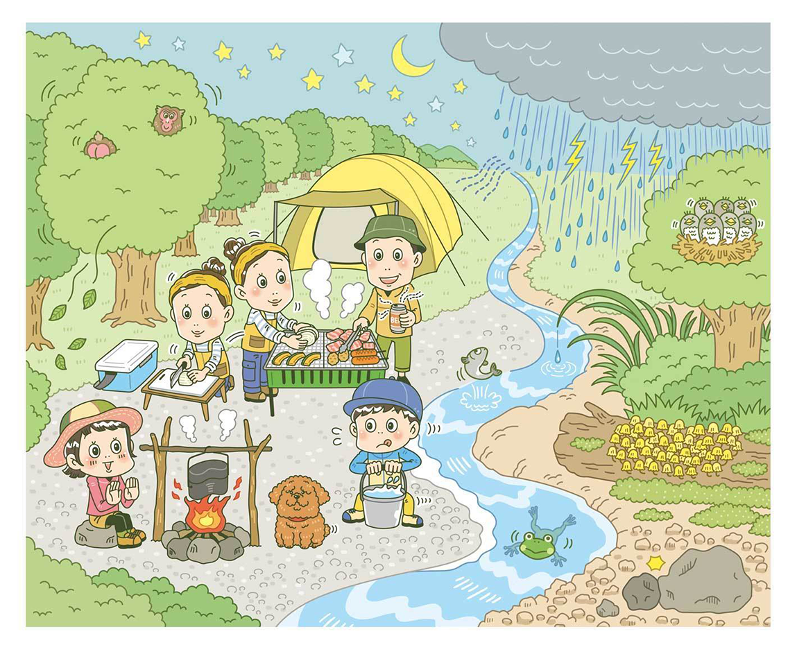 国土社〈たのしいことば!!オノマトペ大図鑑〉児童書 学習本 書籍 イラスト制作 イラストレーターStudioCUBE.